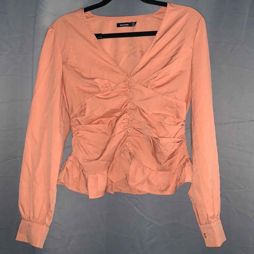 BooHoo Cinched blouse